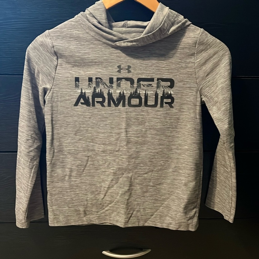 Boys Under Armour Hooded Thin Sweatshirt